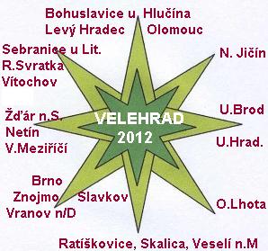 růžice směrů na Velehrad 2012